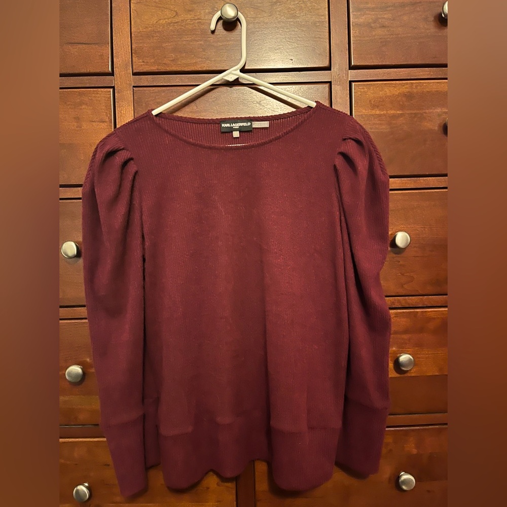 Karl Lagerfeld Sweater with poufy sleeves